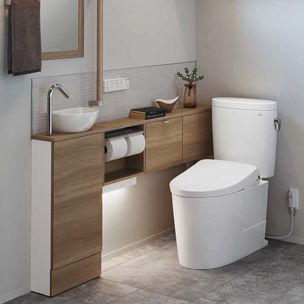 TOTO ピュアレスト トイレの施工写真