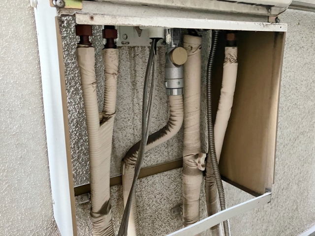 給湯器の故障の写真