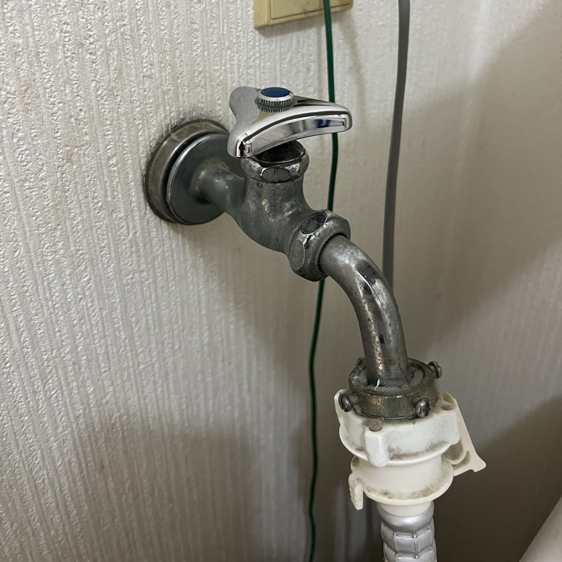 洗濯機水栓交換前