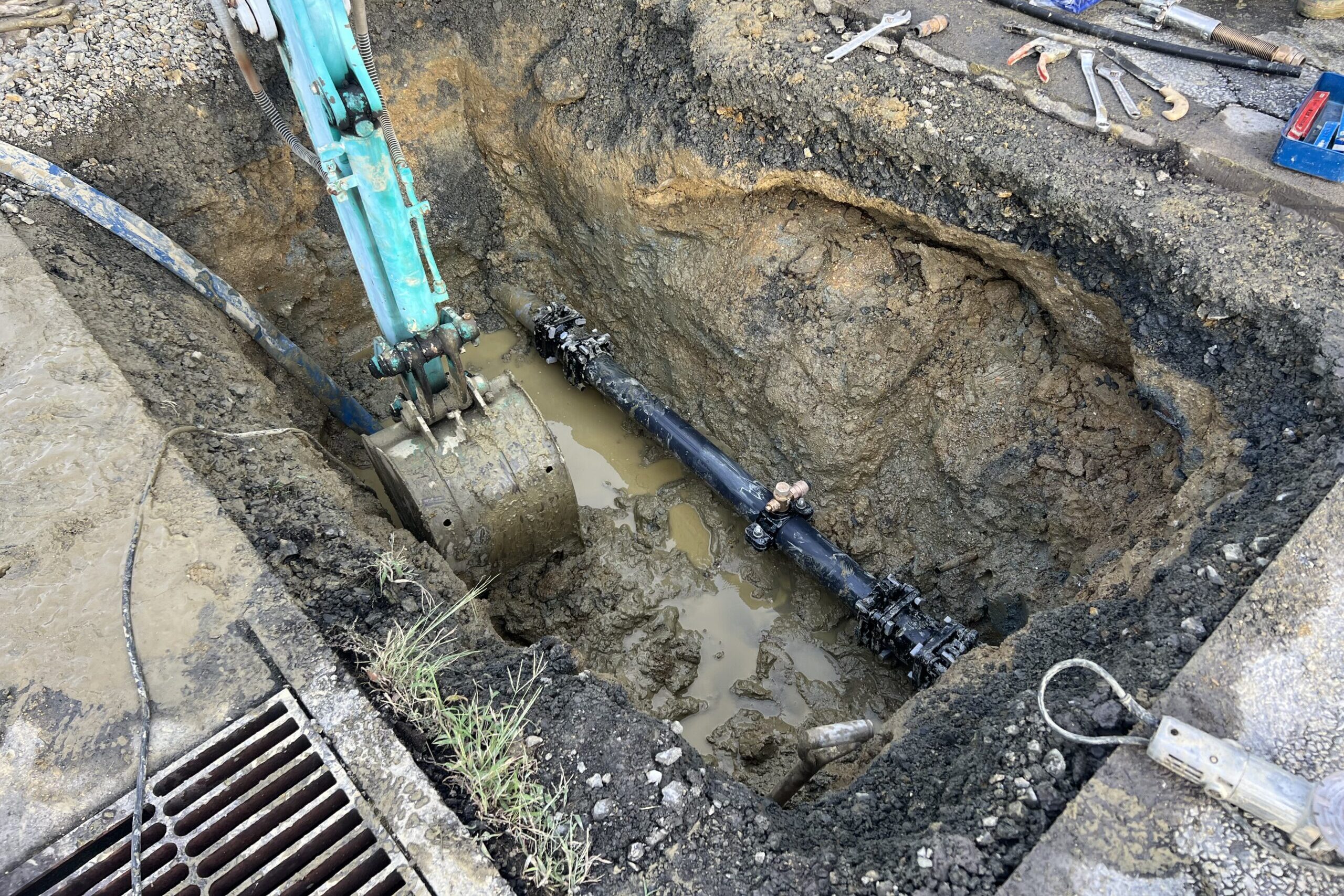 公共水道本管漏水修理後