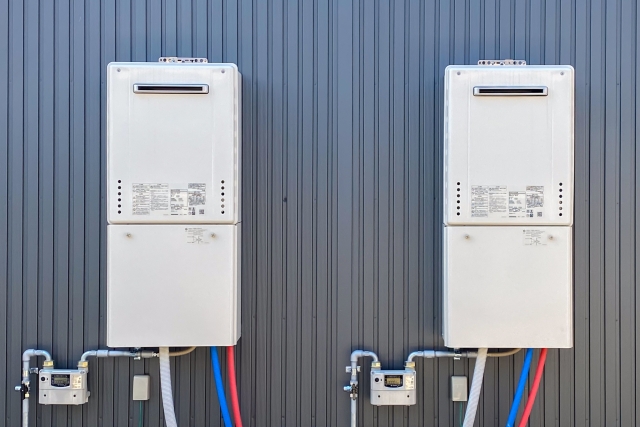 給湯器の定期点検の写真