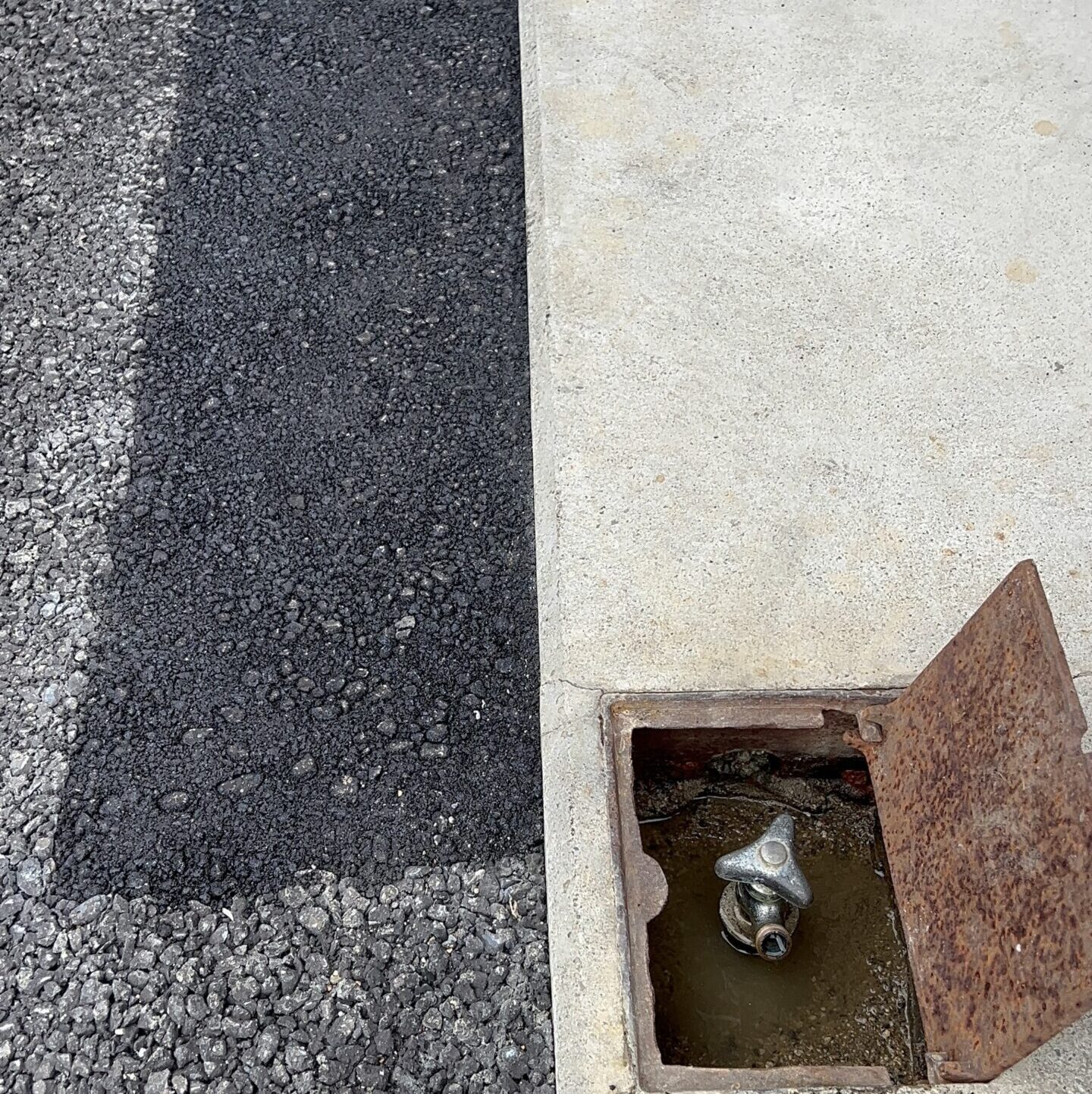 散水栓まわりの漏水修理後の様子2