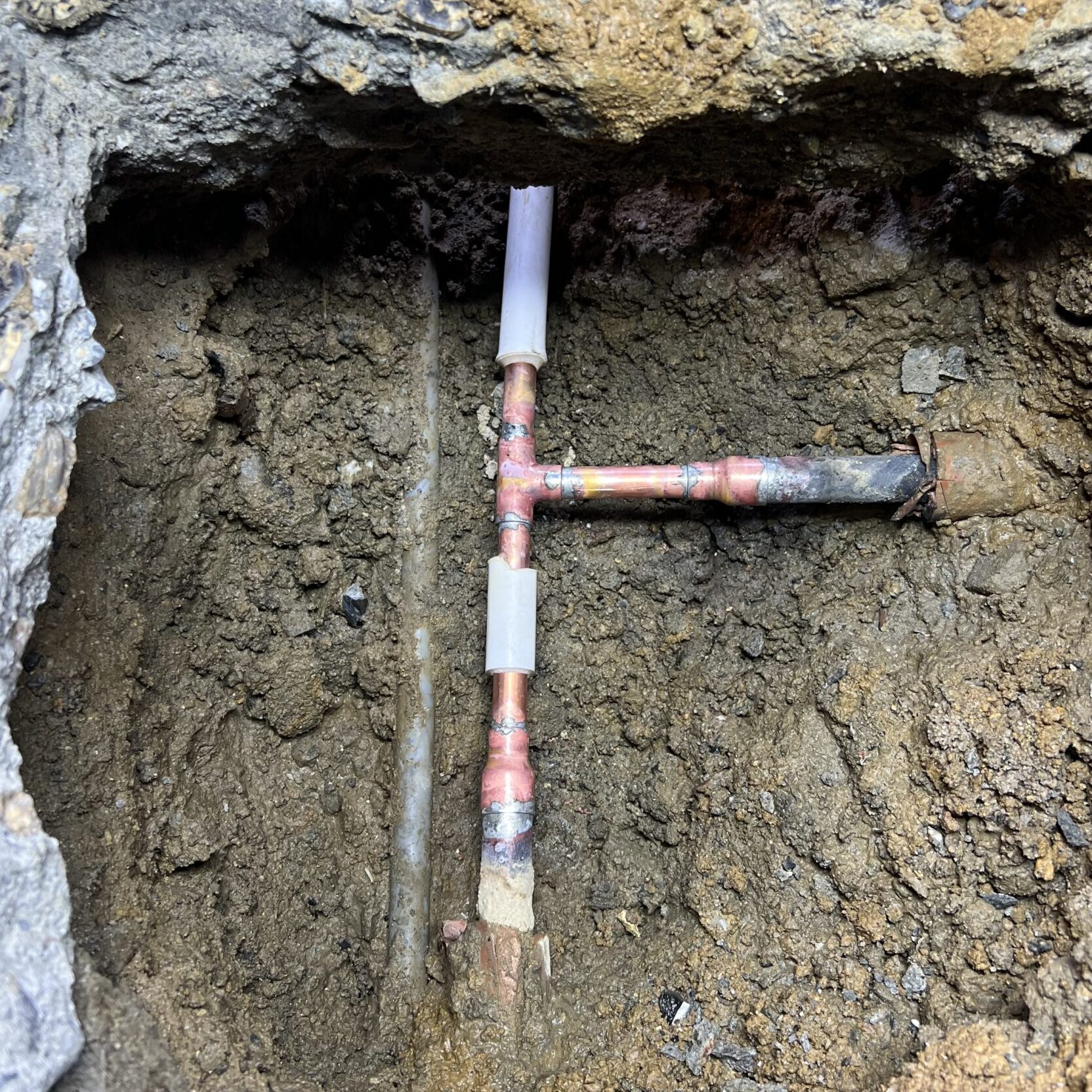 配管溶接後の写真