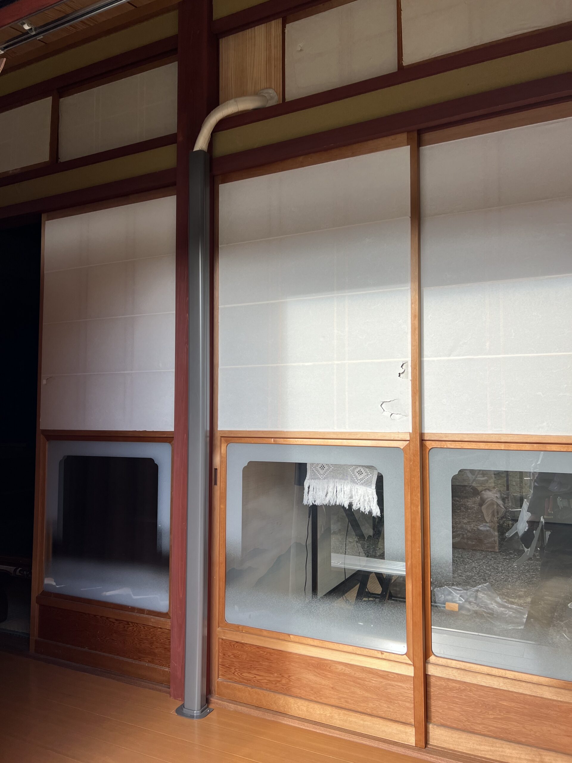 エアコンの配管写真